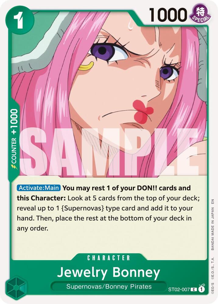 Jewelry Bonney (Reprint) ST02-007 card from Premium Booster -The Best- Vol. 2