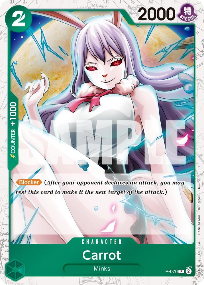 Carrot (Pirate Foil) P-070 card from Premium Booster -The Best- Vol. 2
