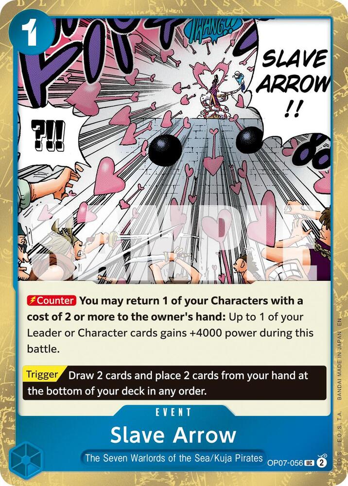 Slave Arrow (Pirate Foil) OP07-056 card from Premium Booster -The Best- Vol. 2