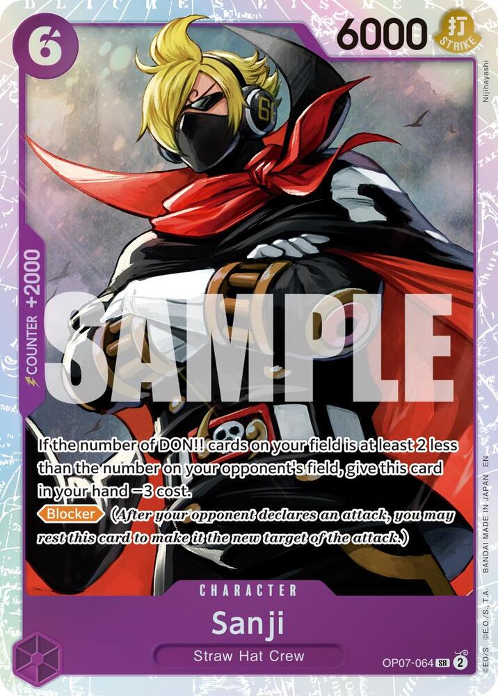 Sanji (Reprint) OP07-064 card from Premium Booster -The Best- Vol. 2