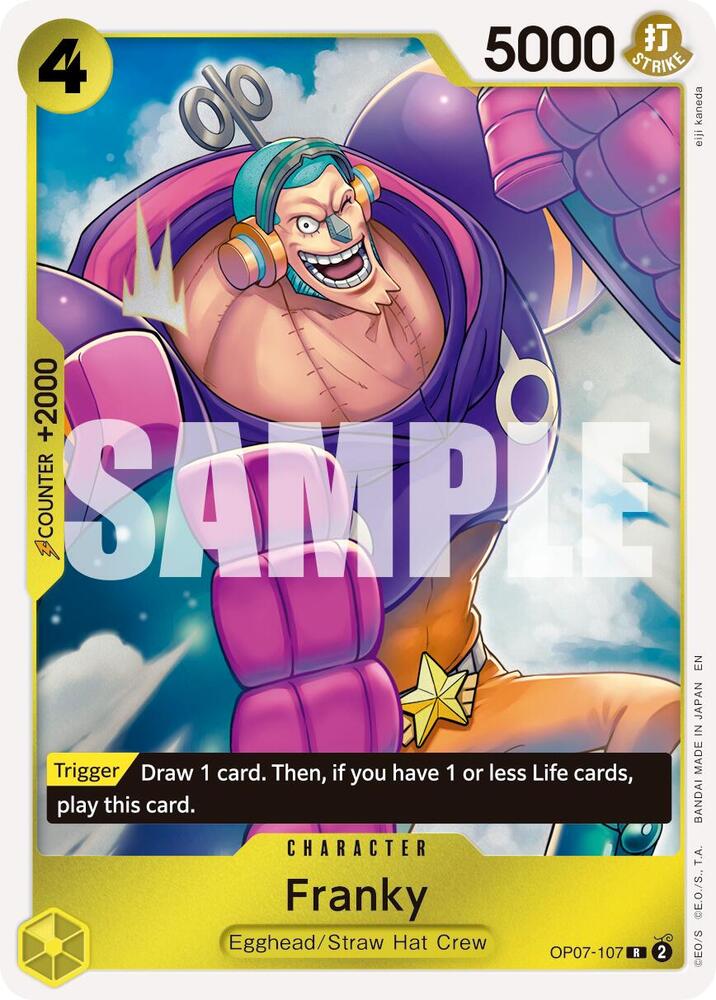 Franky (Reprint) OP07-107 card from Premium Booster -The Best- Vol. 2
