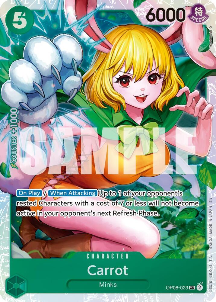 Carrot (Reprint) OP08-023 card from Premium Booster -The Best- Vol. 2