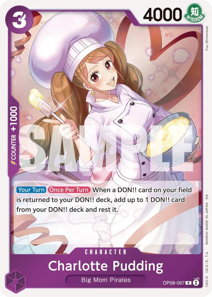 Charlotte Pudding (Reprint) OP08-067 card from Premium Booster -The Best- Vol. 2