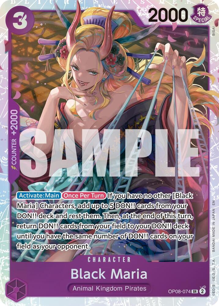Black Maria (Reprint) OP08-074 card from Premium Booster -The Best- Vol. 2