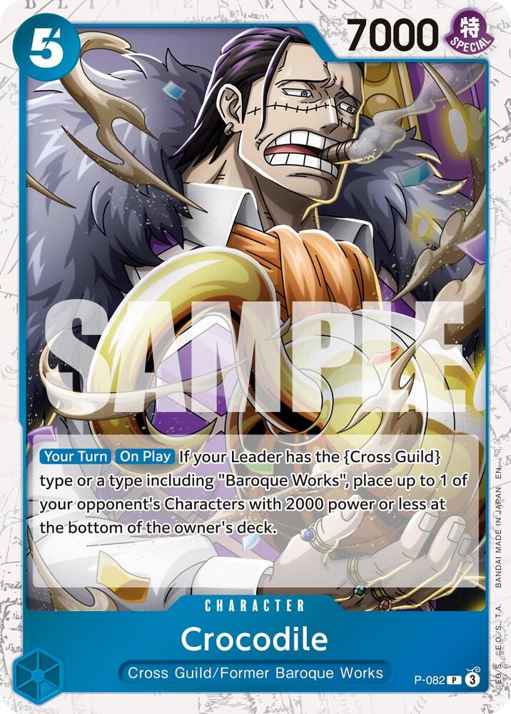 Crocodile (Pirate Foil) P-082 card from Premium Booster -The Best- Vol. 2