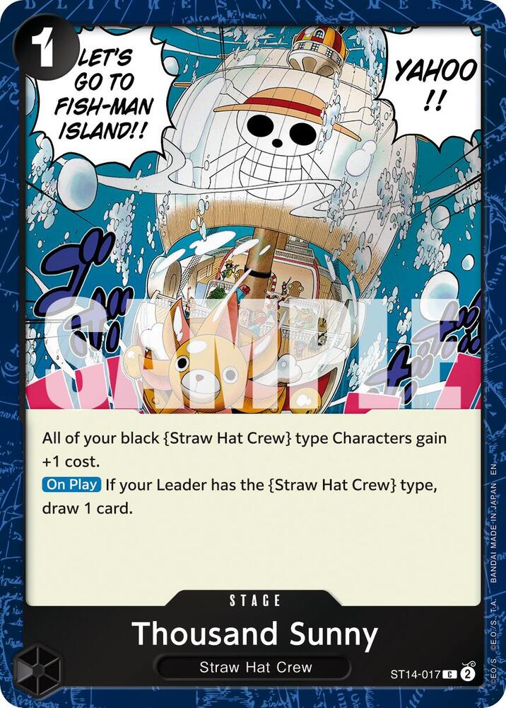 Thousand Sunny (Pirate Foil) ST14-017 card from Premium Booster -The Best- Vol. 2
