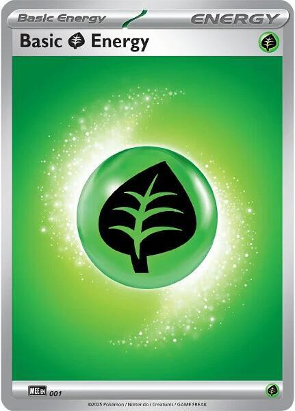 Basic Grass Energy - 001 1 card from MEE: Mega Evolution Energies