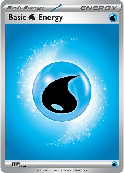 Basic Water Energy - 003 3 card from MEE: Mega Evolution Energies