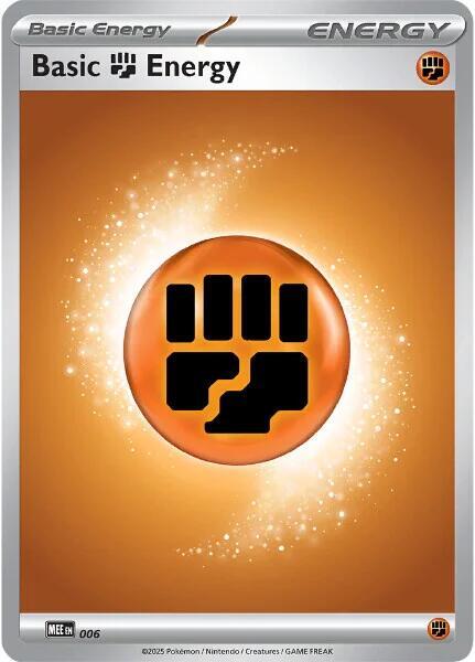 Basic Fighting Energy - 006 6 card from MEE: Mega Evolution Energies