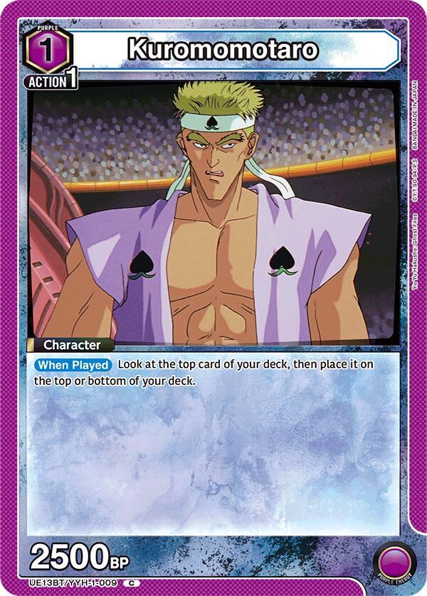 Kuromomotaro UE13BT/YYH-1-009 card from UE13BT: Yu Yu Hakusho: Ghost Files
