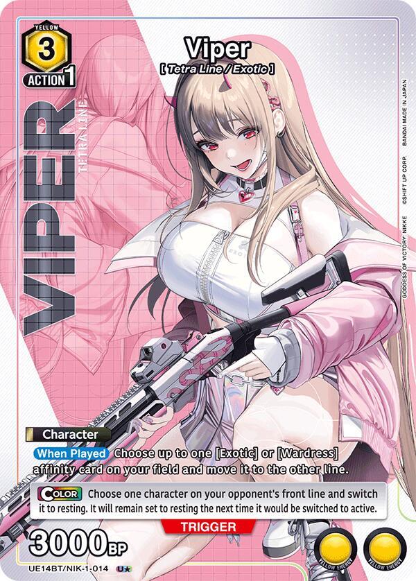 Viper (U*) UE14BT/NIK-1-014 card from UE14BT: GODDESS OF VICTORY: NIKKE