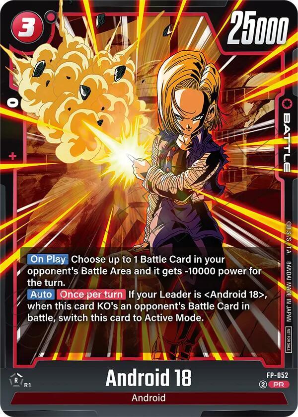 Android 18 (Tournament Pack 08) FP-052 card from Tournament and Championship Promos