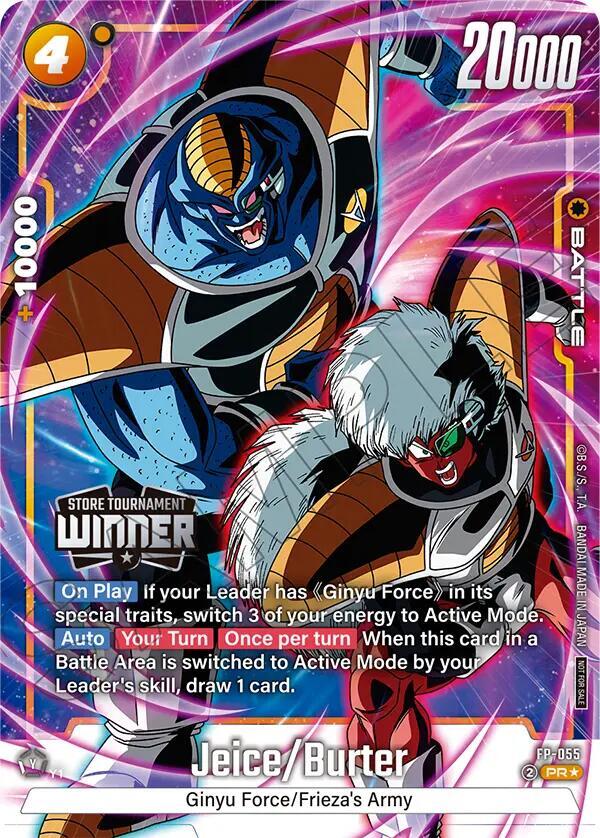 Jeice/Burter (Tournament Pack -Winner- 08) FP-055 card from Tournament and Championship Promos