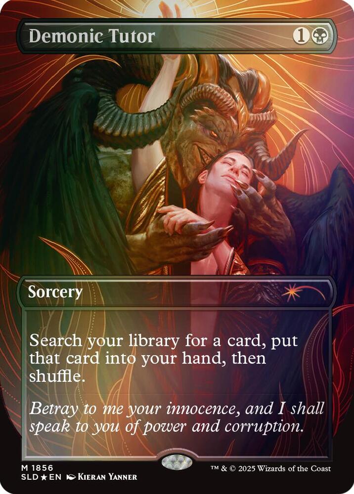 Demonic Tutor (Rainbow Foil) 1856 card from Secret Lair Drop Series