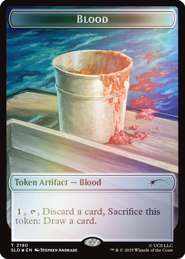 Blood Token (Rainbow Foil) 2180 card from Secret Lair Drop Series