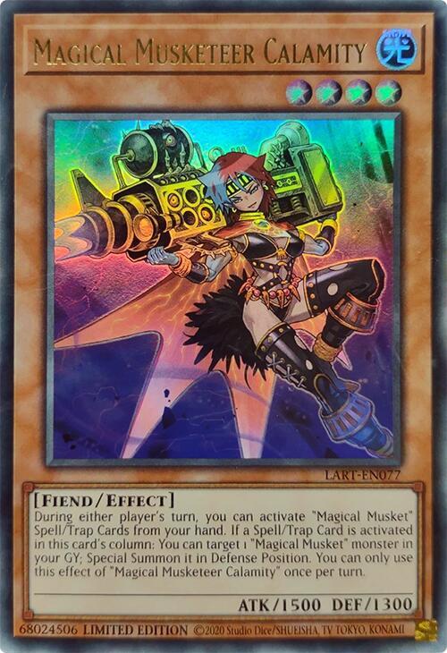 Magical Musketeer Calamity LART-EN077 card from The Lost Art Promotion