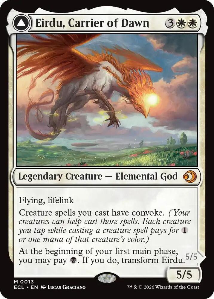 Eirdu, Carrier of Dawn 13 card from Lorwyn Eclipsed