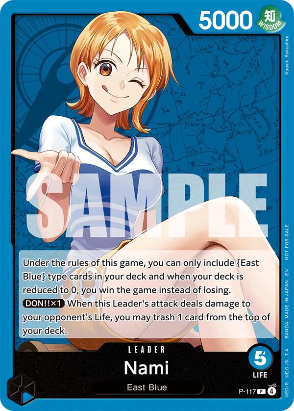 Nami P-117 card from One Piece Promotion Cards