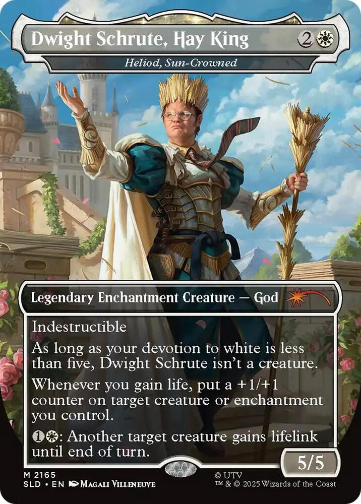 Dwight Schrute, Hay King - Heliod, Sun-Crowned 2165 card from Secret Lair Drop Series