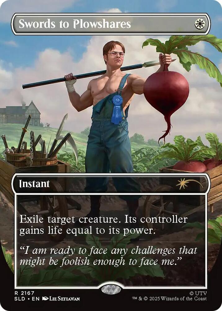Swords to Plowshares 2167 card from Secret Lair Drop Series