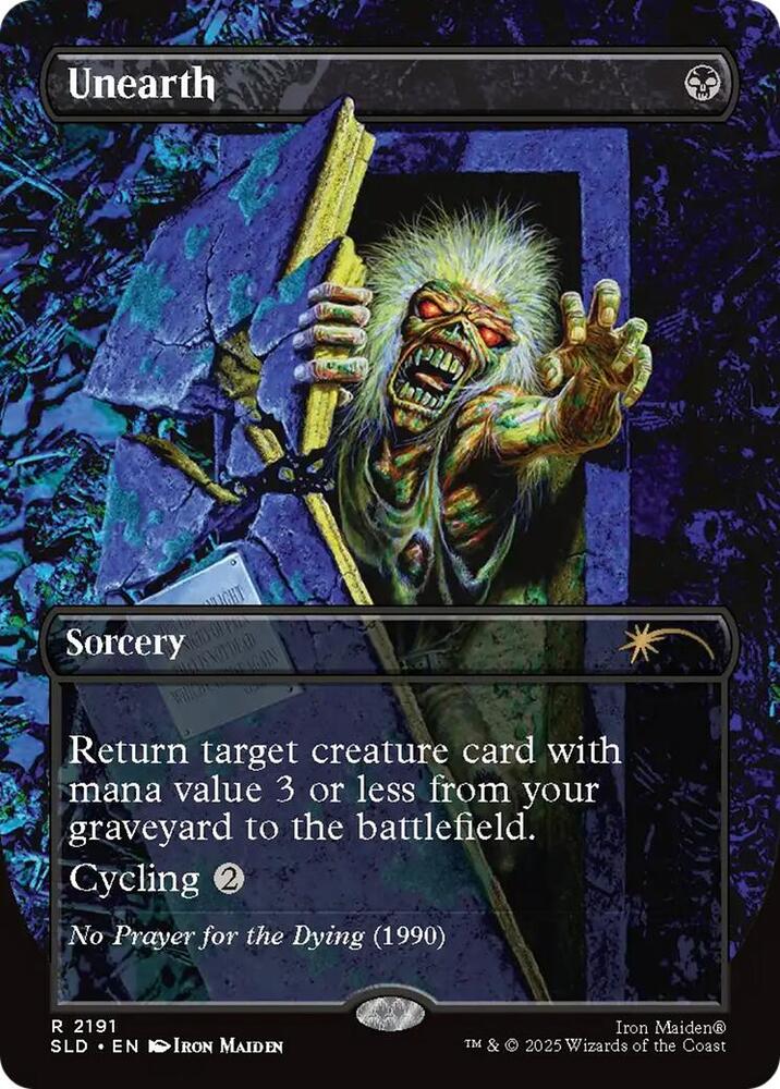 Unearth 2191 card from Secret Lair Drop Series