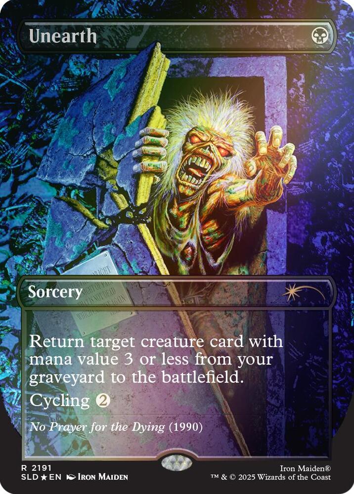 Unearth (Rainbow Foil) 2191 card from Secret Lair Drop Series