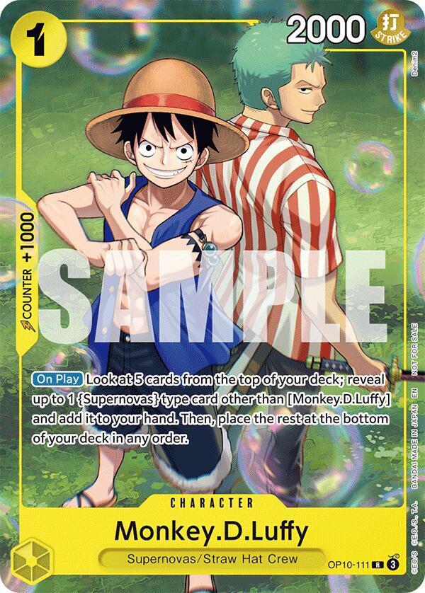 Monkey.D.Luffy (Learn Together Deck Set - Set Sail Event) OP10-111 card from One Piece Promotion Cards