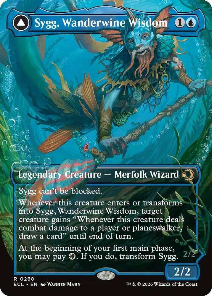 Sygg, Wanderwine Wisdom (Borderless) 288 card from Lorwyn Eclipsed