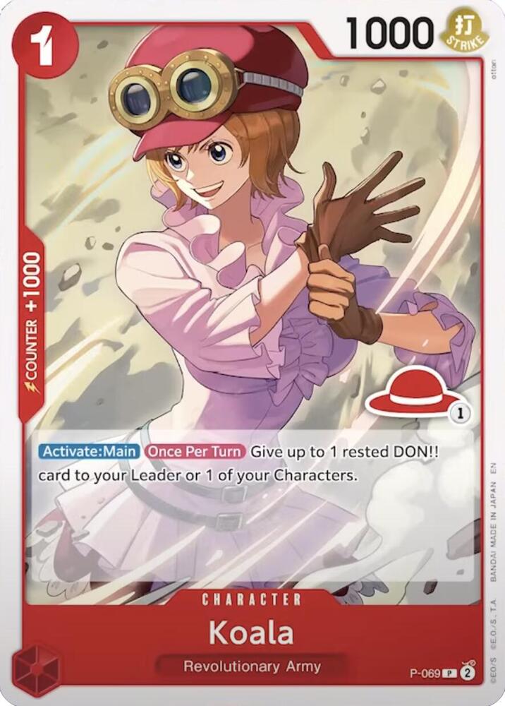 Koala (Luffy Deck) P-069 card from Learn Together Deck Set