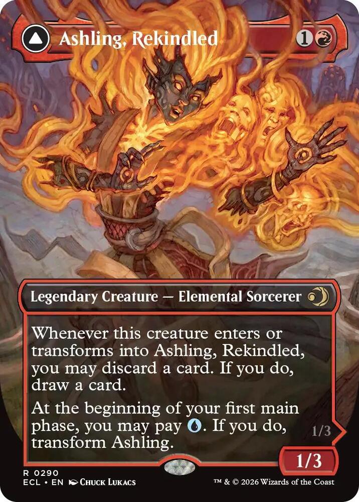 Ashling, Rekindled (Borderless) 290 card from Lorwyn Eclipsed