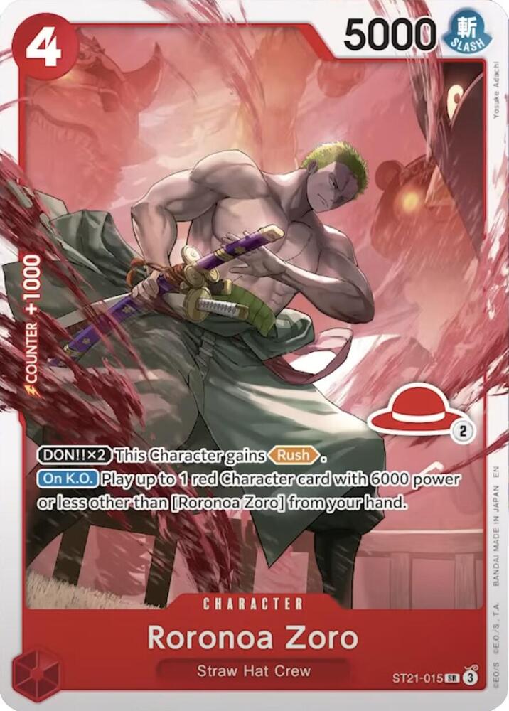 Roronoa Zoro (Luffy Deck) ST21-015 card from Learn Together Deck Set