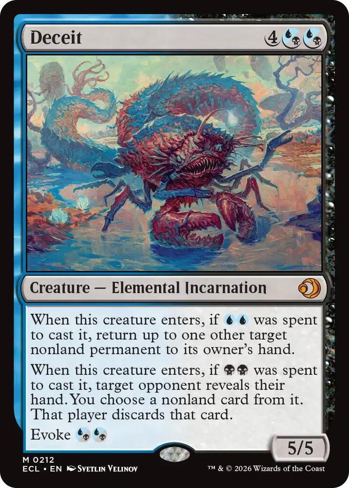 Deceit 212 card from Lorwyn Eclipsed