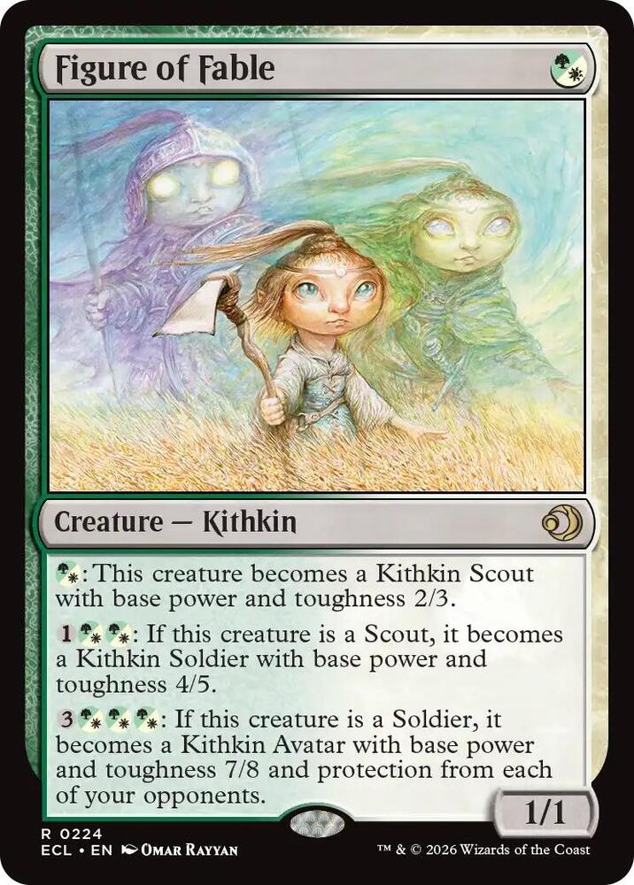 Figure of Fable 224 card from Lorwyn Eclipsed
