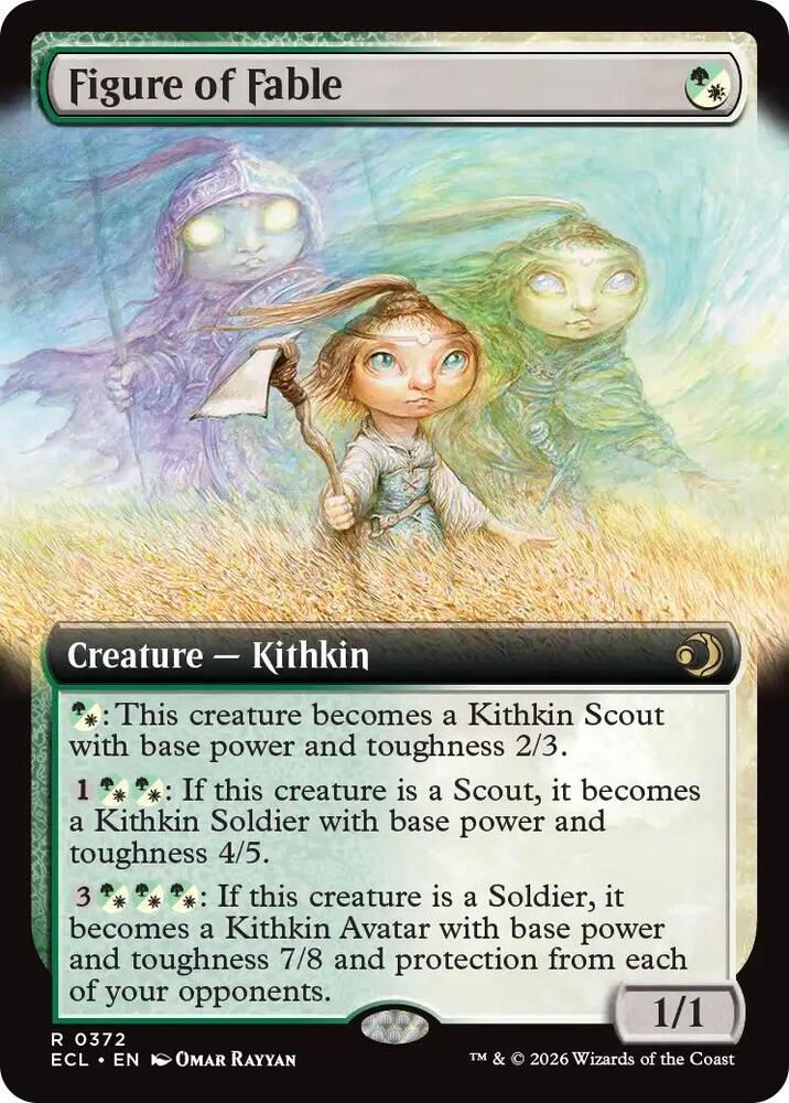 Figure of Fable (Extended Art) 372 card from Lorwyn Eclipsed