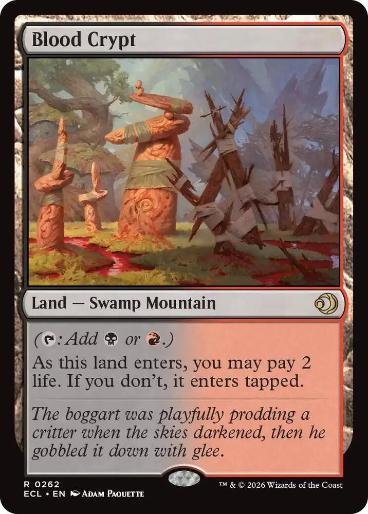 Blood Crypt 262 card from Lorwyn Eclipsed