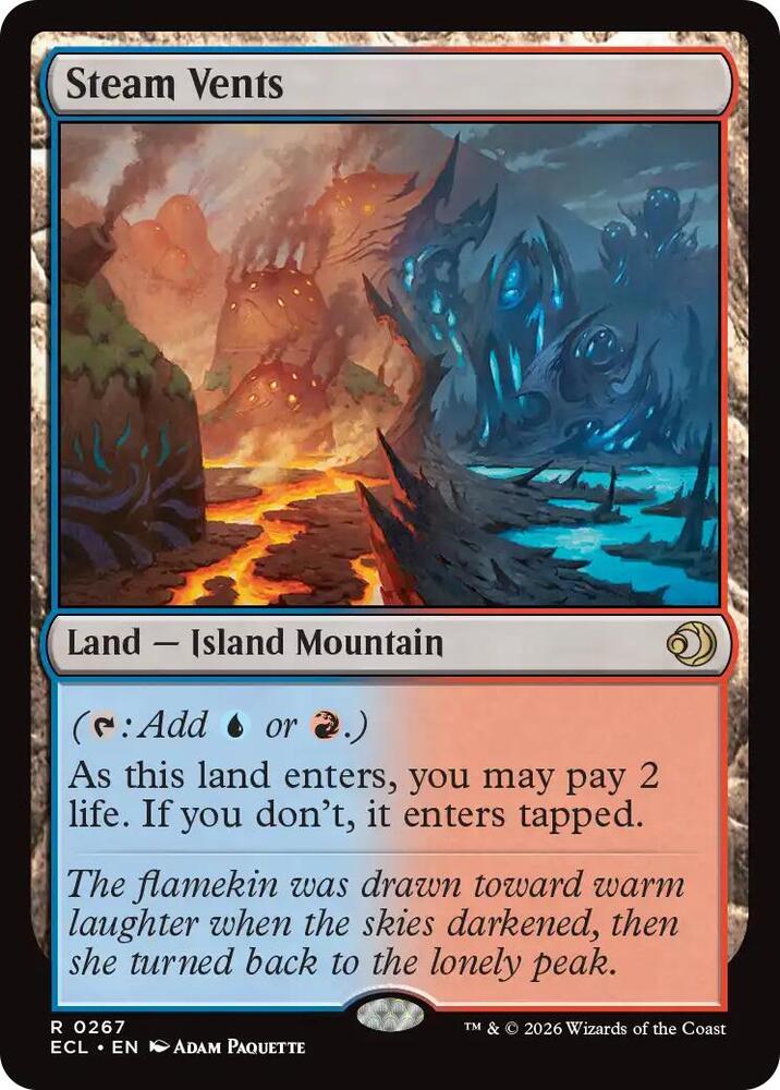 Steam Vents 267 card from Lorwyn Eclipsed