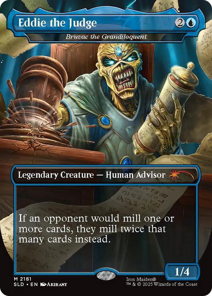 Eddie the Judge - Bruvac the Grandiloquent 2181 card from Secret Lair Drop Series