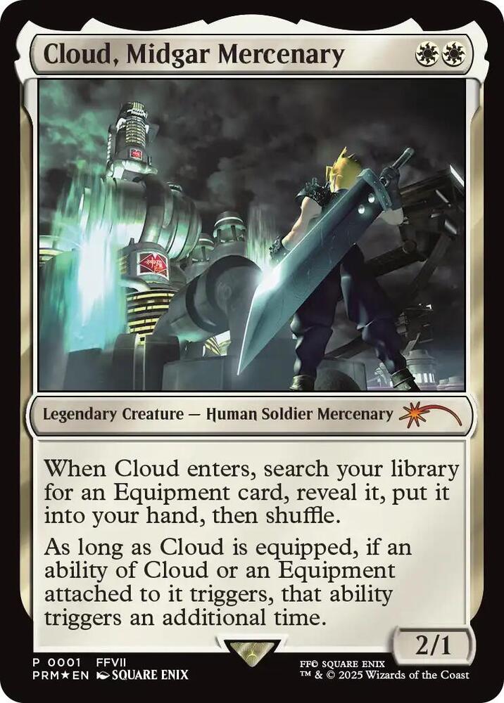 Cloud, Midgar Mercenary 1 card from Unique and Miscellaneous Promos