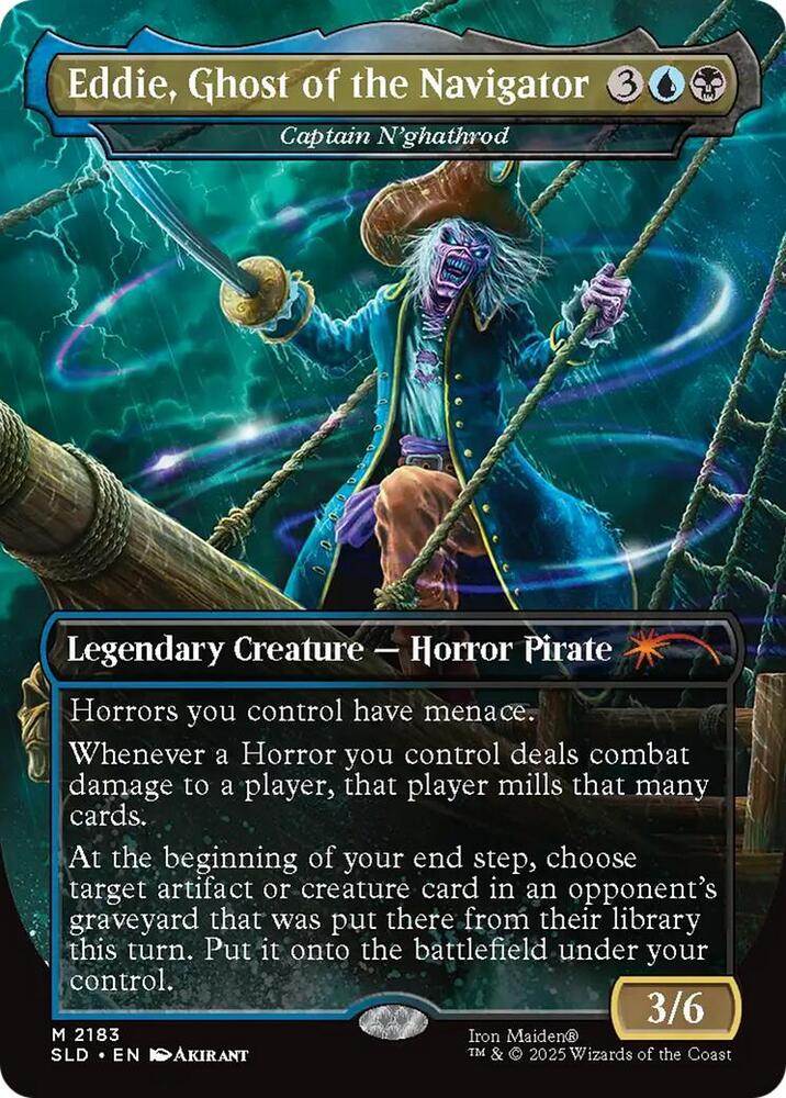 Eddie, Ghost of the Navigator - Captain N'ghathrod 2183 card from Secret Lair Drop Series