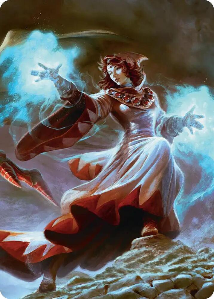 The Destined White Mage Scene Art Card 3 card from Art Series: FINAL FANTASY