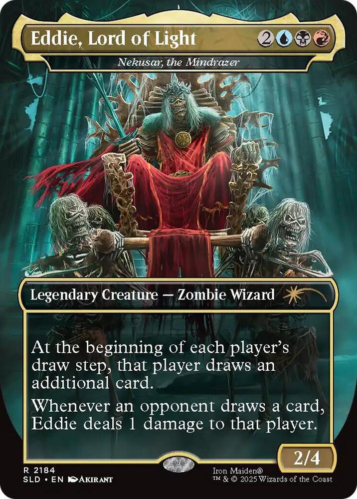 Eddie, Lord of Light - Nekusar, the Mindrazer 2184 card from Secret Lair Drop Series