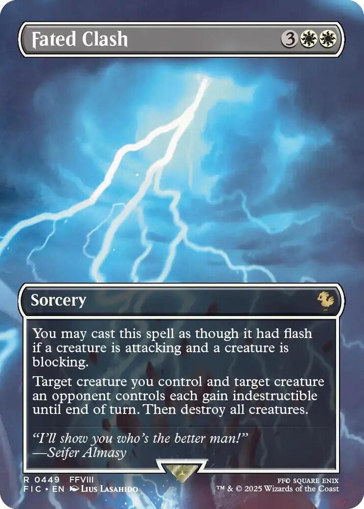 Fated Clash (Borderless) 449 card from Commander: FINAL FANTASY