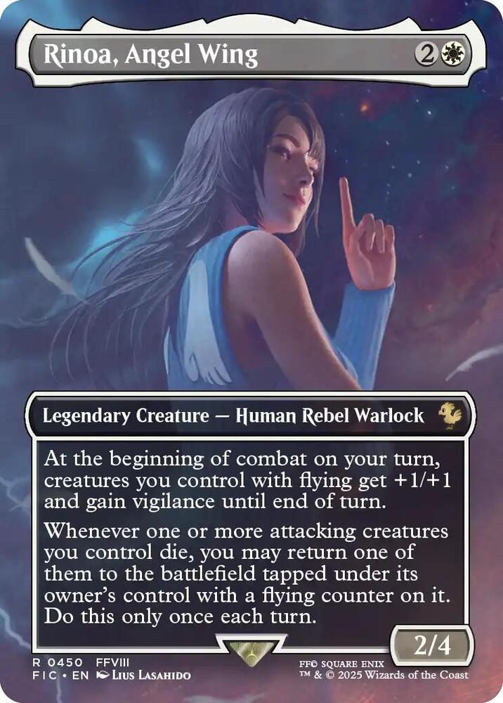 Rinoa, Angel Wing (Borderless) 450 card from Commander: FINAL FANTASY