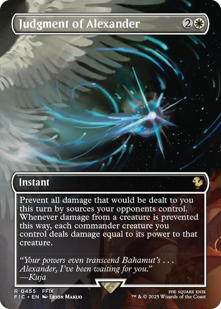 Judgment of Alexander (Borderless) 455 card from Commander: FINAL FANTASY