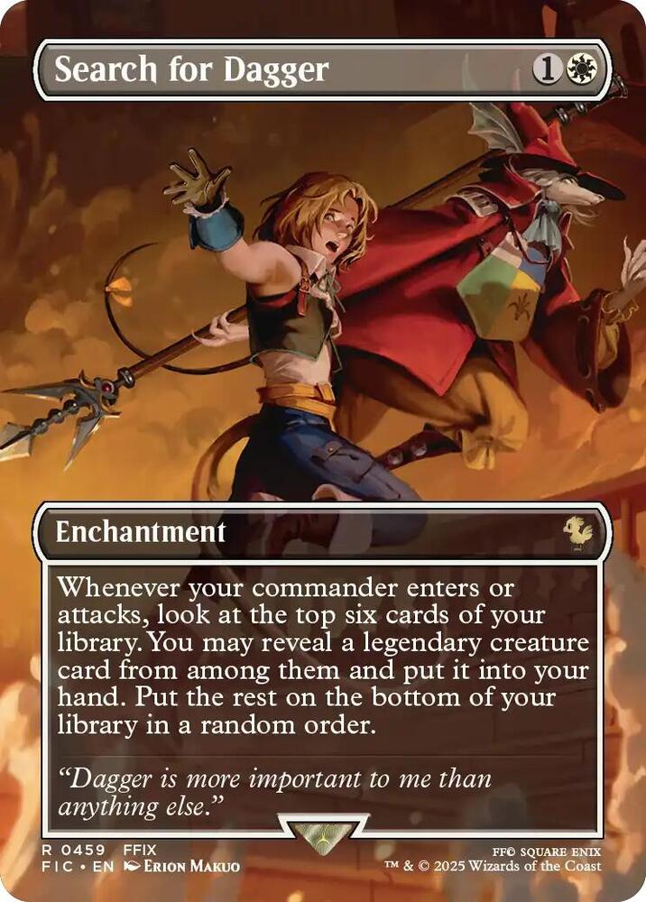 Search for Dagger (Borderless) 459 card from Commander: FINAL FANTASY