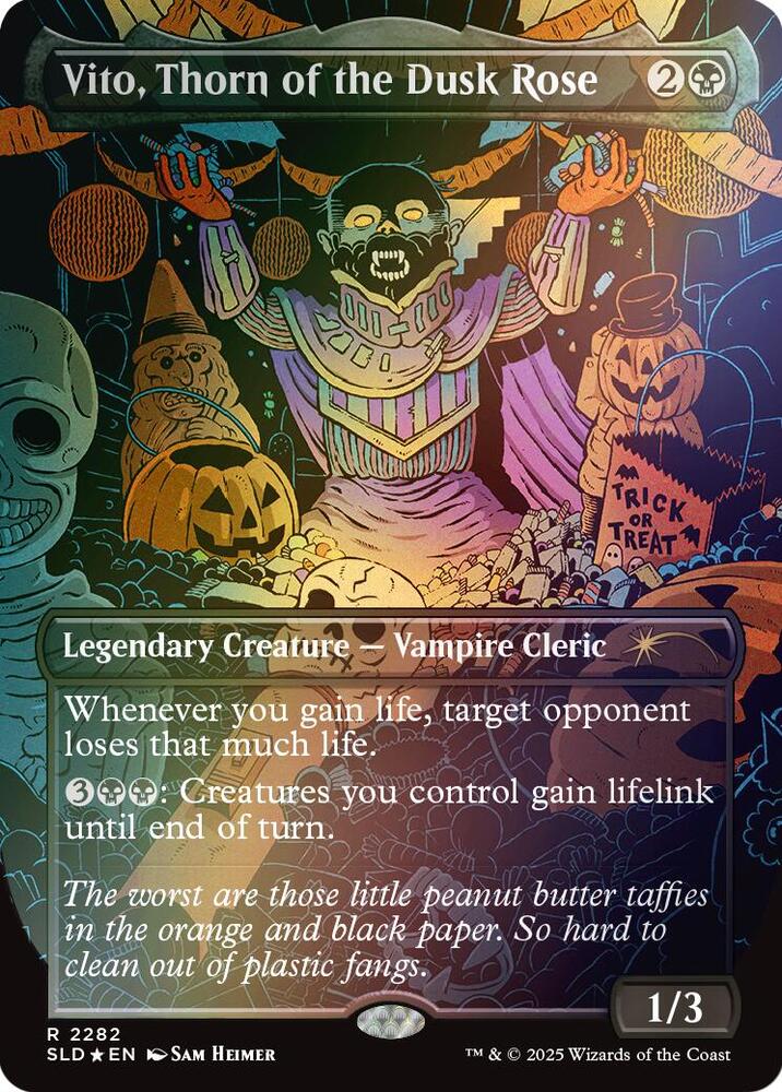 Vito, Thorn of the Dusk Rose (Rainbow Foil) 2282 card from Secret Lair Drop Series
