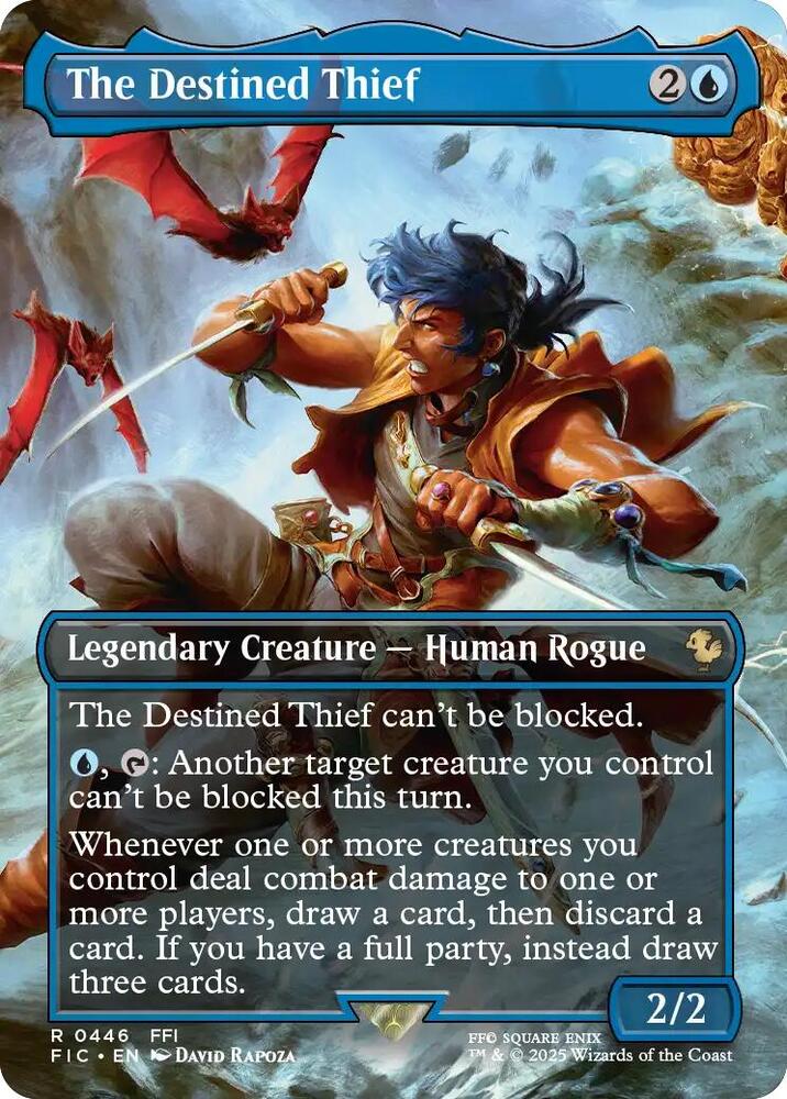 The Destined Thief (Borderless) 446 card from Commander: FINAL FANTASY
