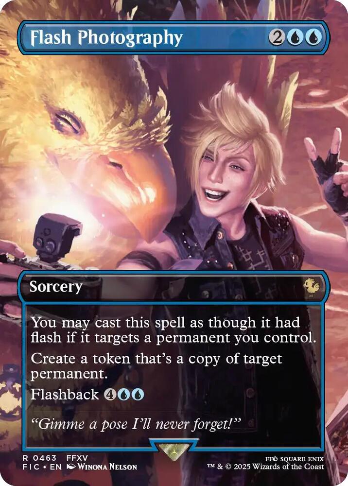 Flash Photography (Borderless) 463 card from Commander: FINAL FANTASY