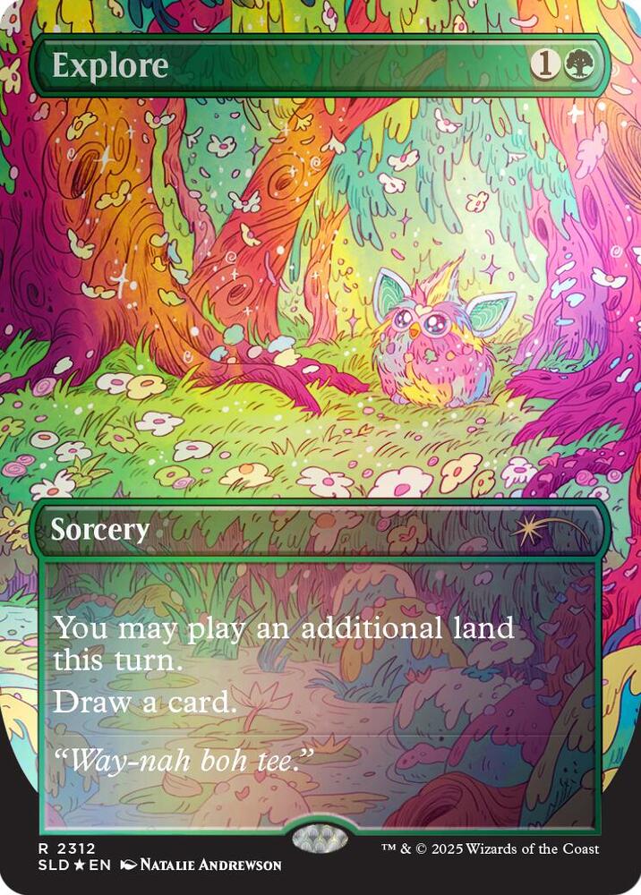 Explore (Rainbow Foil) 2312 card from Secret Lair Drop Series