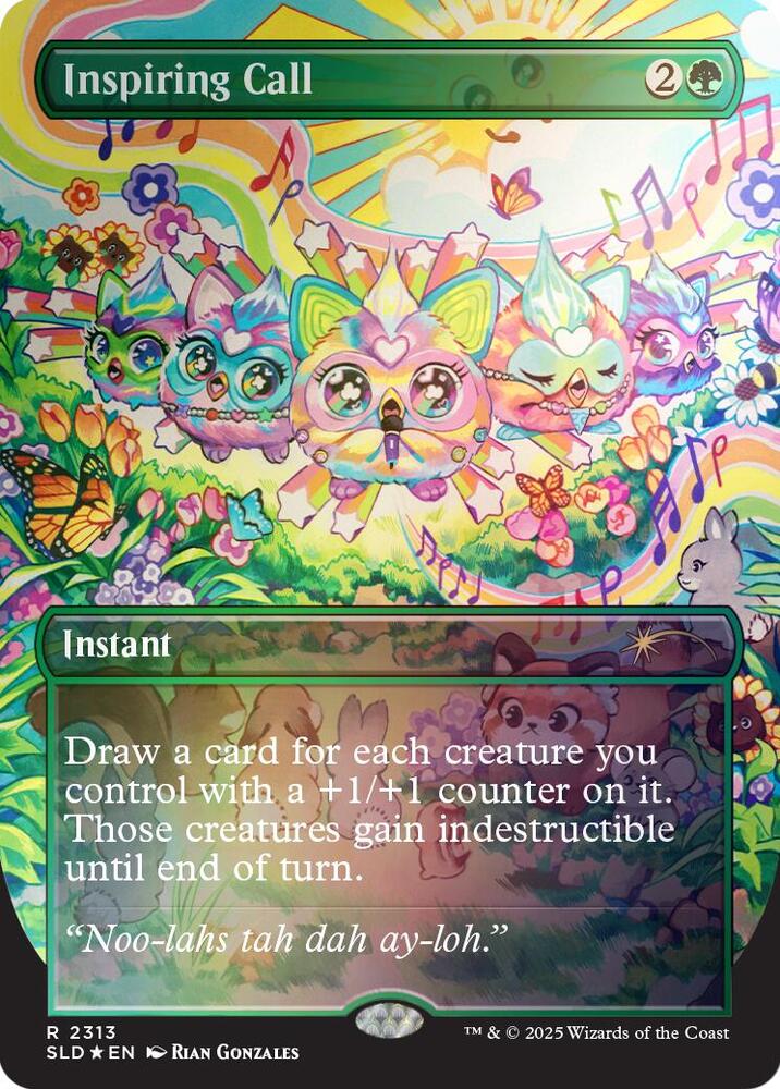 Inspiring Call (Rainbow Foil) 2313 card from Secret Lair Drop Series